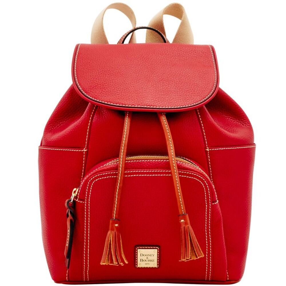 Dooney & Bourke Pebble Grain Large Murphy Backpack - Red